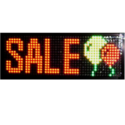 parfume blanding Revolutionerende Tri-Color Indoor Outdoor LED Electronic Message Sign 12" x 60"