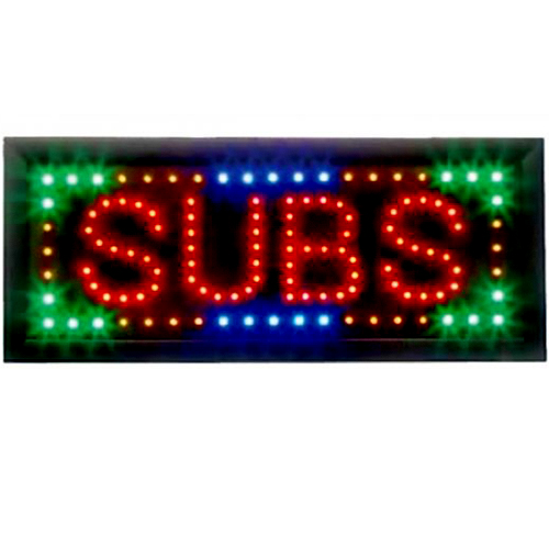 Animated LED Product Sign - SUBS