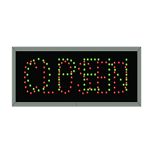 Outdoor LED Open Closed Display 7 x 18