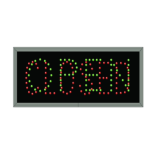 Outdoor LED Open Closed Display 7 x 18