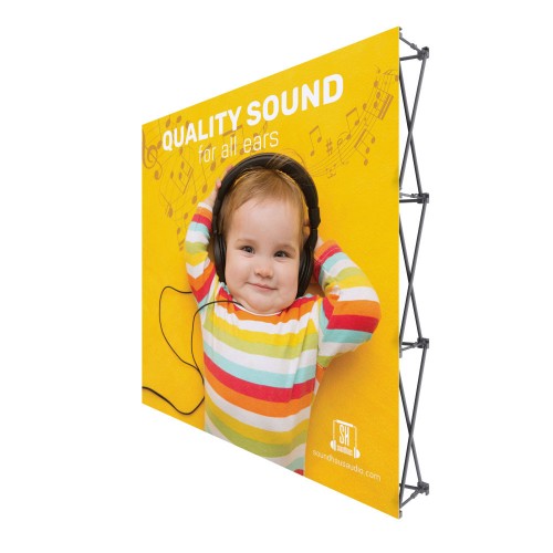 8 x 7.5 ft. RPL Fabric Pop Up Display Straight (Graphic Package)