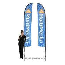 14 ft. Falcon® Flag With Spike Base Single-Sided (Graphic Package)