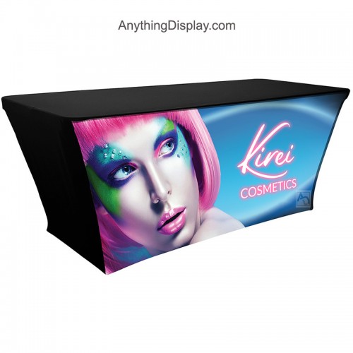 LED Backlit Fitted Table Throw 8ft Custom Printed 