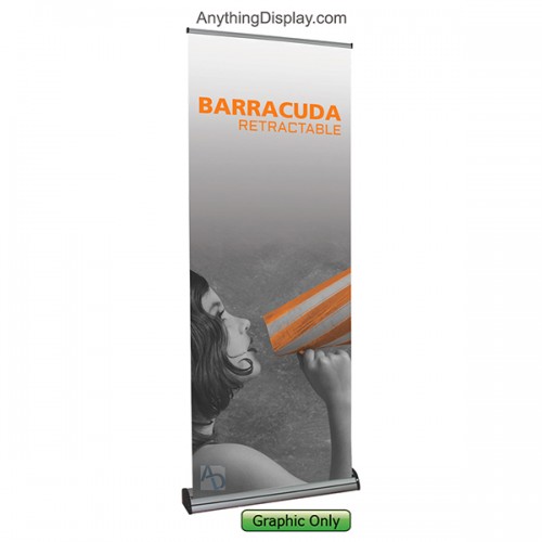  32 inch Barracuda Retractable Telescopic Banner Stand