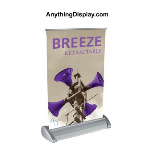 Economy Retractable Table Top Banner Stand Breeze 11x18