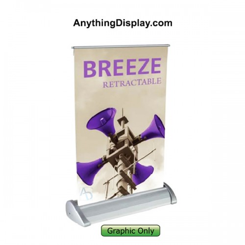 9 x 13 inch Breeze Economy Table Top Banner Stand 