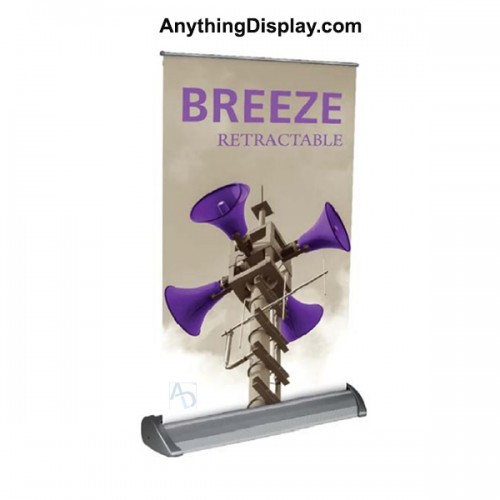 11 x 18 inch Breeze Economy Retractable Table Top Banner Stand