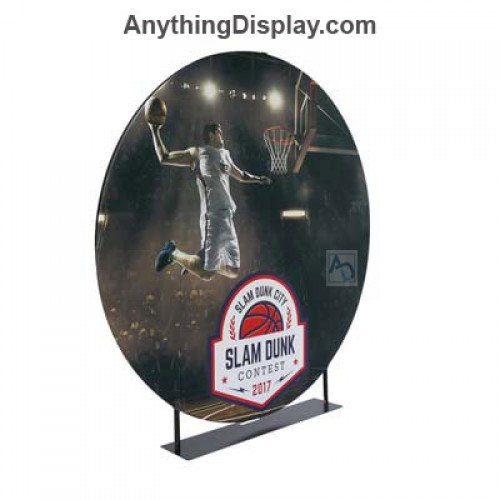 EZ Extend Circle Banner Display 7ft Diameter With Fabric Display 