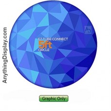 Round Banner Stand 5ft Circle EZ Connect - Graphic Only