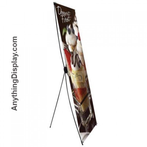 X Stand Budget Banner Econom-X with Printed Graphic 31 X 79 