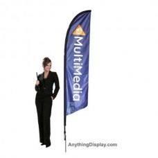 10.5 ft. Falcon® Flag With Spike Base Single-Sided (Graphic Package)