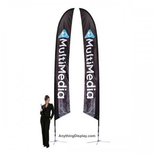 17 ft. X-Large Falcon® Flag With Cross-Base (Graphic Package)
