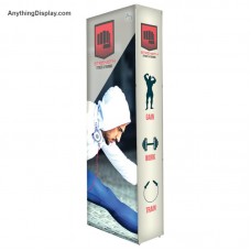 Backlit Tower Display Lumiere 30in Wide Popup Double Sided
