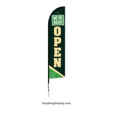 One Choice Feather Flag 14ft - Pre-Designed -  We are Open 1