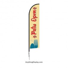 One Choice 14ft Falcon Flag Banner - Patio Open  