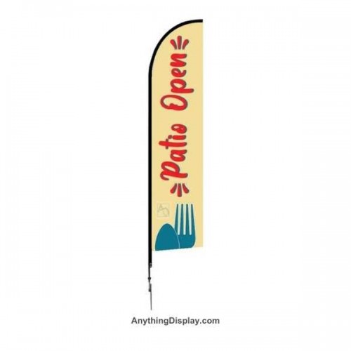 One Choice 14ft Falcon Flag Banner - Sanitizing Station 1 