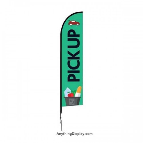 One Choice 14ft Large Feather Flag Single or Double Sided - Custom Printed