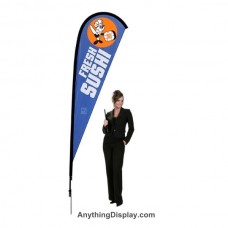 12 ft Sunbird Teardrop Flag With Spike Base and Graphic Package 