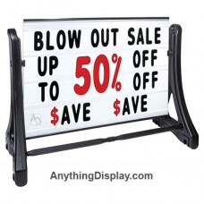Outdoor Sidewalk Sign 48″ x 60″ - Swinger Roadside Message Board Deluxe
