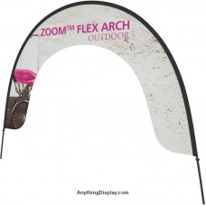 Outdoor Archway Flag 10ft x 10ft Zoom Flex Arch with Printed Banner