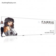 Fabric Graphic Frame TradeShow Backwall Aspen Display Stand 20ft Wide