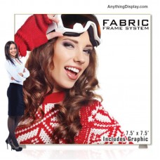 Fabric Graphic Frame Trade Show Backwall Aspen Display 7.5 ft Wide