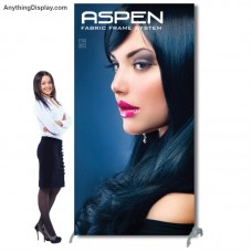Aspen Fabric Frame System -- 48" wide x 96" tall  Single-Sided, Graphic Package (Frame & Graphic)