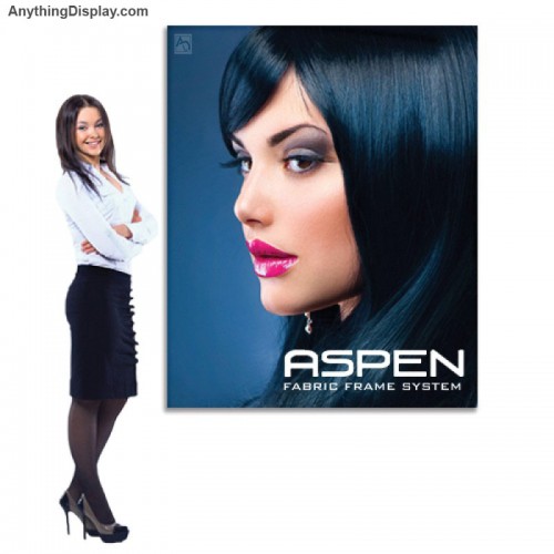 Aspen Fabric Frame System -- 4 ft x 5 ft, Single-Sided, Graphic Package (Frame & Graphic)