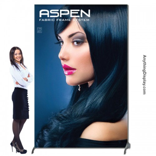 Aspen Fabric Frame System -- 5 ft X 8 ft, Single-Sided, Graphic Package (Frame & Graphic)