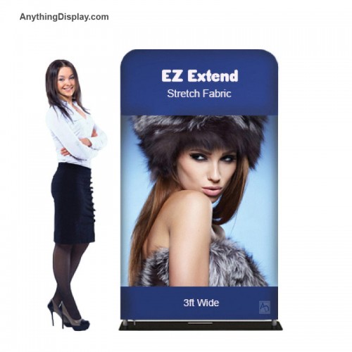 EZ Tube Extend Display 3'w x 5' or 6' Tall Includes Fabric Graphic