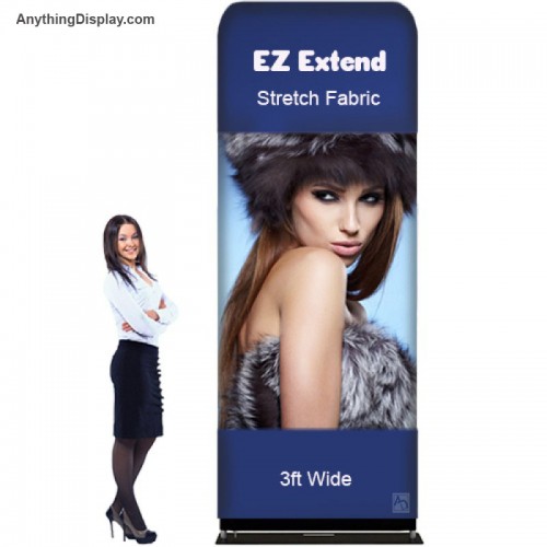 Custom Printed Banner for EZ Tube Display 3' w x (9' or 10')