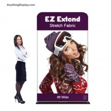 EZ Tube Extend Display 4' Wide x 7' or 8' Tall Includes Printed Graphic