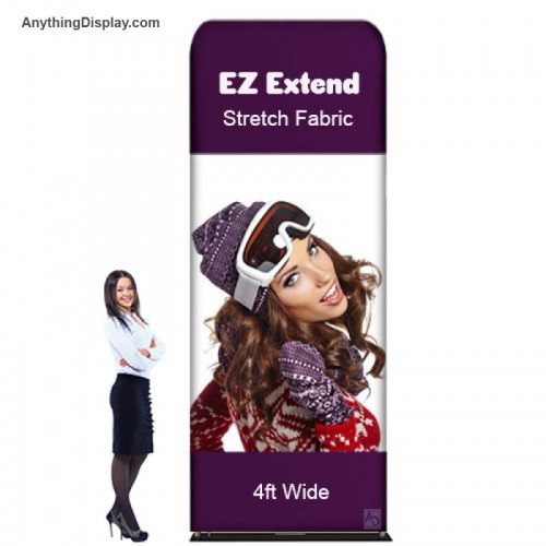 4 x 11.5 ft. EZ Extend® Single-Sided with White Back Fabric (Graphic Only)