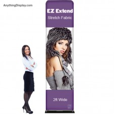 2 x 9.5 ft. EZ Extend® Single-Sided with White Back Fabric (Graphic Package)