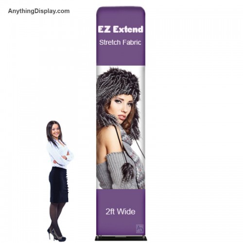 EZ Extend Fabric Banner 11ft x 2ft with Stretch Fabric Graphics