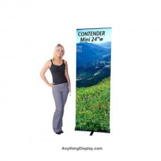 24 inch Contender Pull Up Retractor Banner Stand Graphic Banner Display