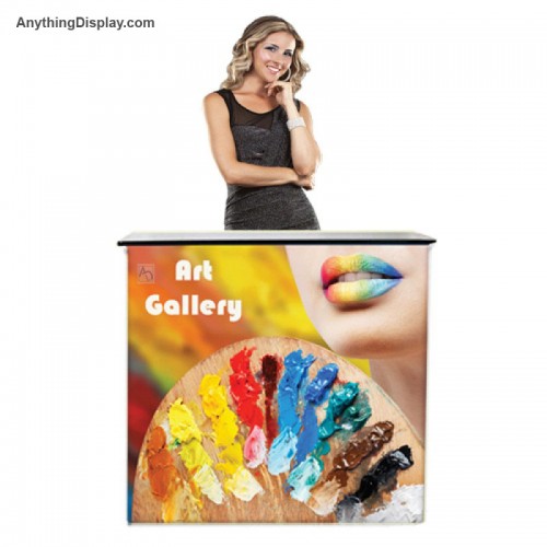 Exhibit Booth Kit 2 -10ft Display, Pop Up Counter, and Banner Stand