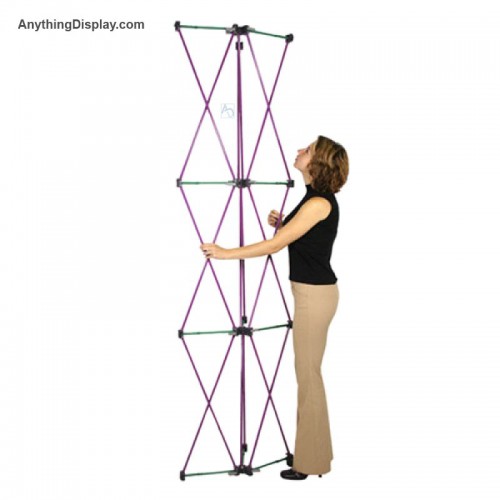 Popup Display Tower Pillar Coyote 2ft x 7ft Frame