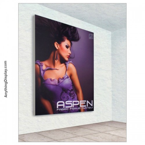 Fabric Graphic Banner Frame Aspen 3ft x 6ft Wall Mount or Floor Stand