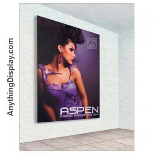 Fabric Graphic Banner Frame Aspen 3ft x 4ft Wall Mount or Floor Stand