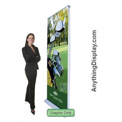 35 inch wide Silverwing Double Sided Retractable Banner Stand