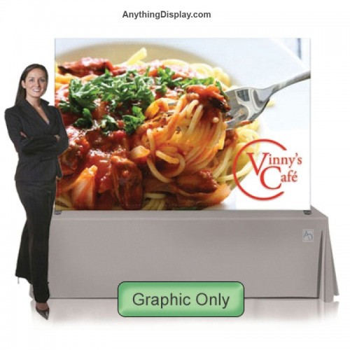 Stretch Fabric Graphic 7w x 5h Ready Pop Table Top Custom Graphics