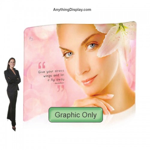 EZ Tube Display 10 ft. EZ Tube®  S-Shape Single-Sided (Graphic Package)