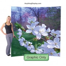 Stretch Fabric Graphic 8ft w x 7ft h Curved Hop Up Custom Graphics