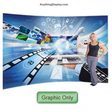 Stretch Fabric Graphic 12ft w Curved Hop Up Custom Graphics