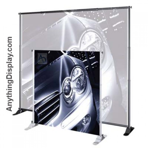 Jumbo Banner Backdrop Display Adjustable Height and Width up to 4ft