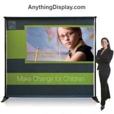 4 x 4 ft. Large Jumbo Banner Black Large Tube Single-Sided (Graphic Package)