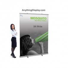 Retractable Banner Stand 5ft wide Mosquito Economy 