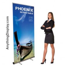 33 inch  x 79 inch Phoenix Pull Up Banner Stand