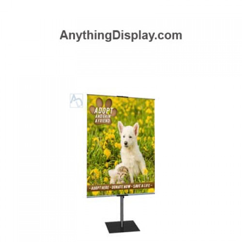 Telescopic Banner Promotional Stand 2' x 3' Double Sided Fabric Print 
